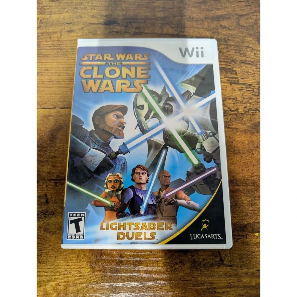 Star Wars: The Clone Wars Lightsaber Duels Nintendo Wii, 2008 CIB W/‎ Manual